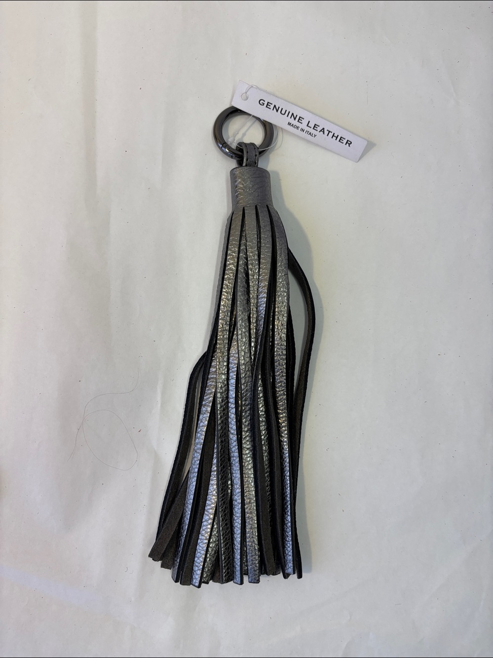 Vittoria Napoli Keyring Fob Handbag Charm Leather Tassel